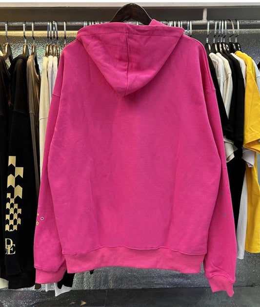 Pink SP5DER Hoodies