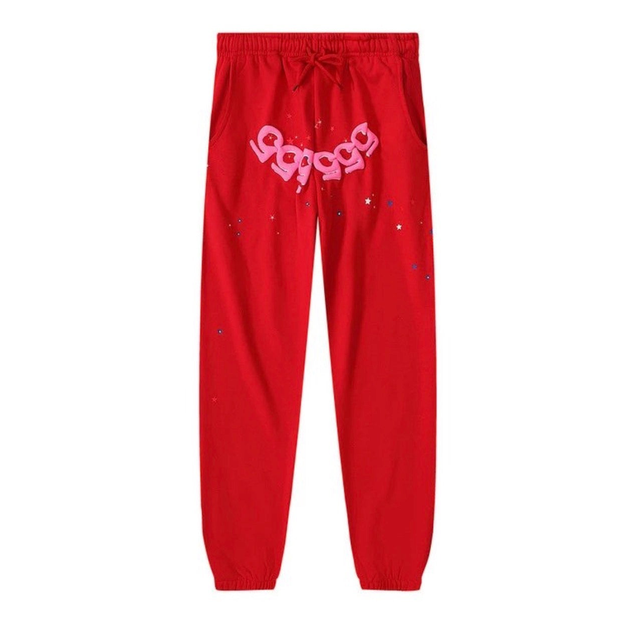 Red SP5DER Joggers