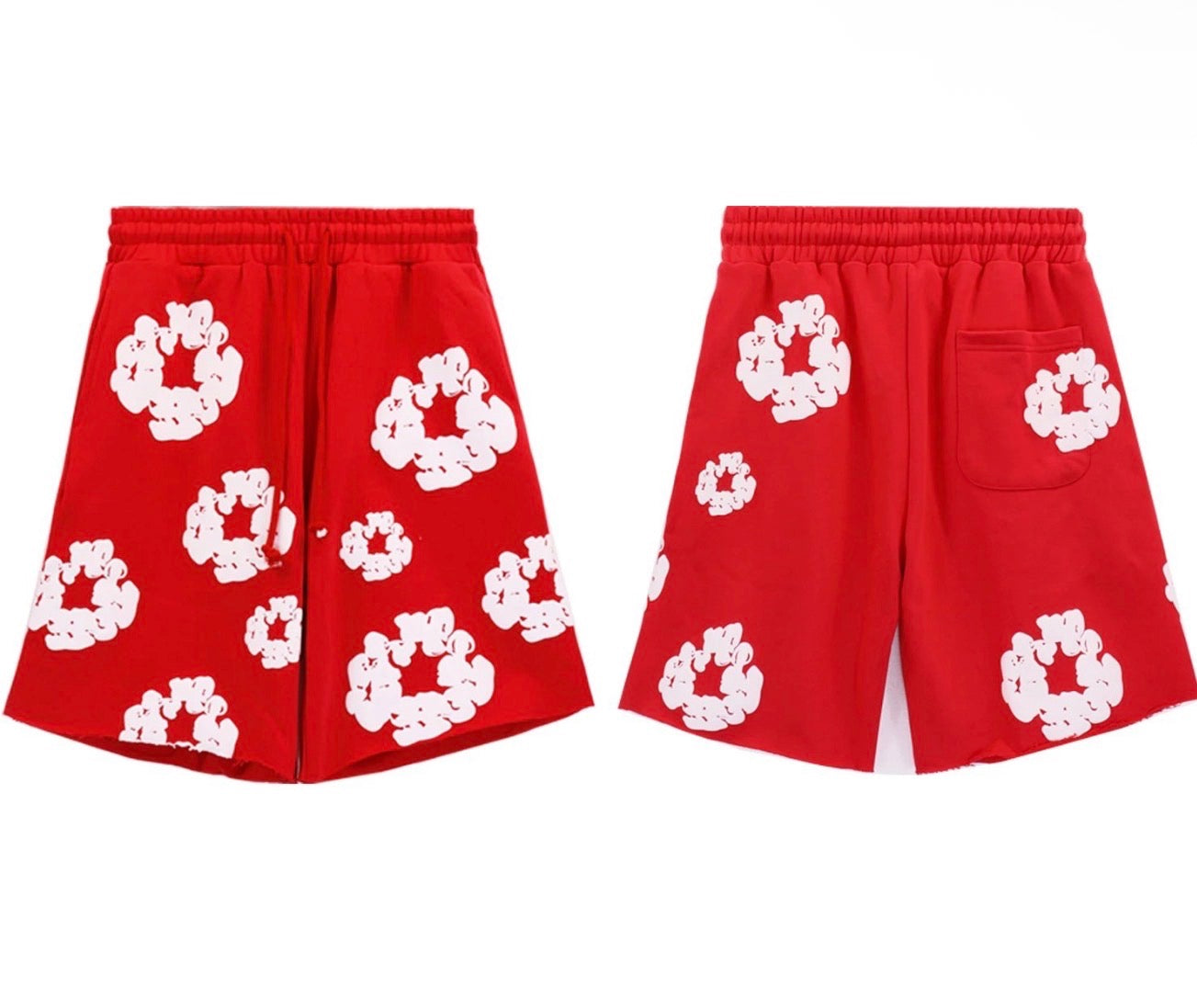 Red Denim Tears Shorts